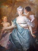 Nicolas de Largilliere La marquise de la Tour Maubourg et ses deux filles Sweden oil painting artist